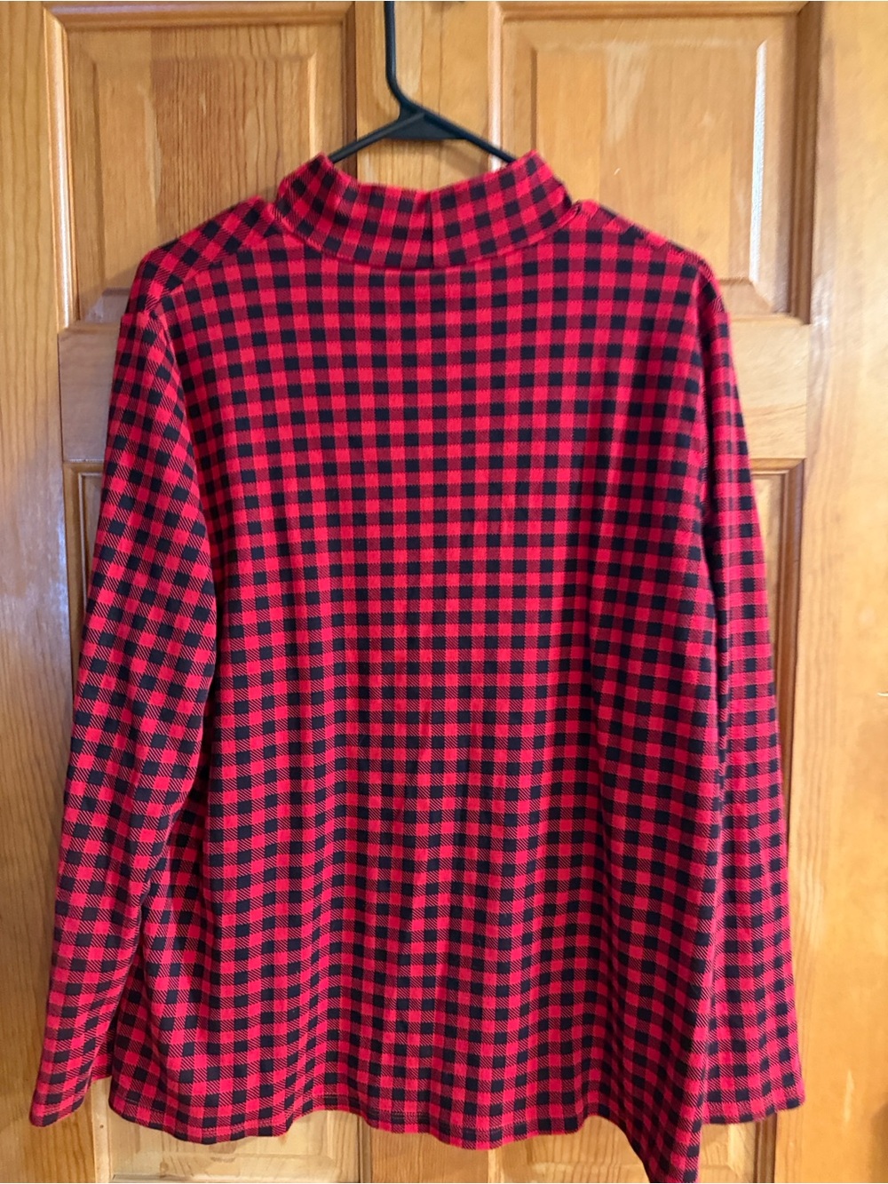Croft & Barrow women’s buffalo mock neck shirt size 1X.